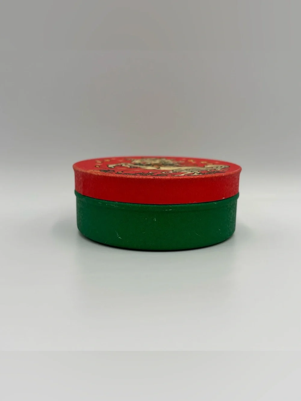 Vintage 1980’s Unicorn Christmas Tin Metal Box by Potpurri Press USA Face Powder